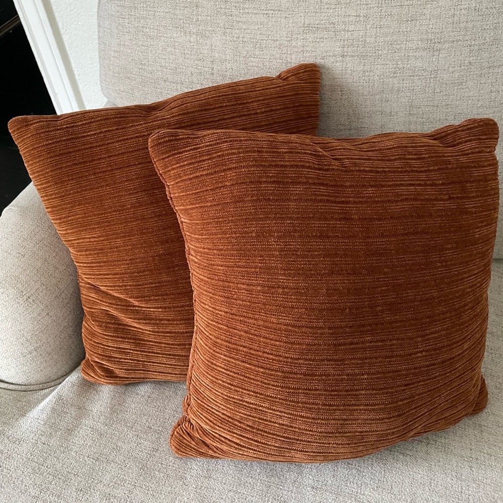 Pair of Rust Pillows